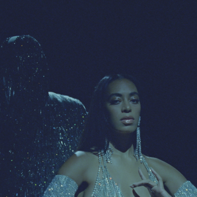 Solange Knowles singer in a still from When I Get Home film